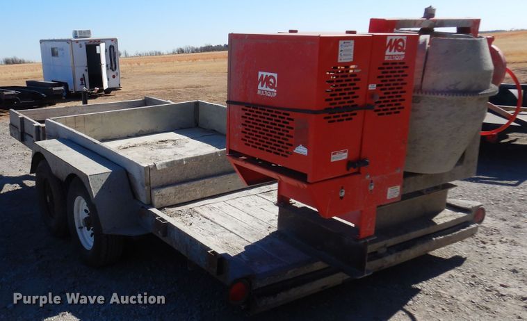 image for item JJ9677 1985 Holden  utility trailer with cement mixer