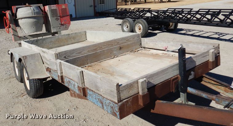 image for item JJ9677 1985 Holden  utility trailer with cement mixer