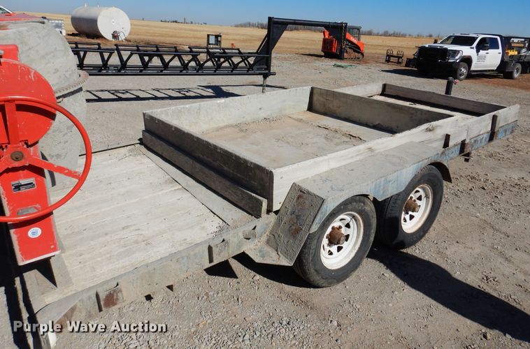 image for item JJ9677 1985 Holden  utility trailer with cement mixer