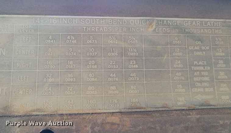 image for item JP9021 South Bend  lathe