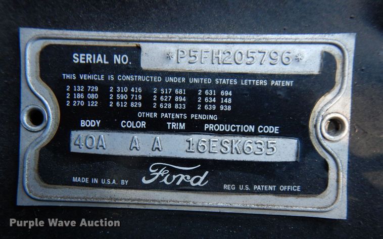 image for item JS9710 1955 Ford Thunderbird