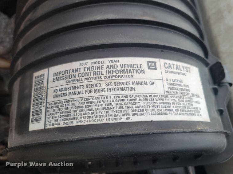 image for item KH9773 2007 GMC C4500  box truck