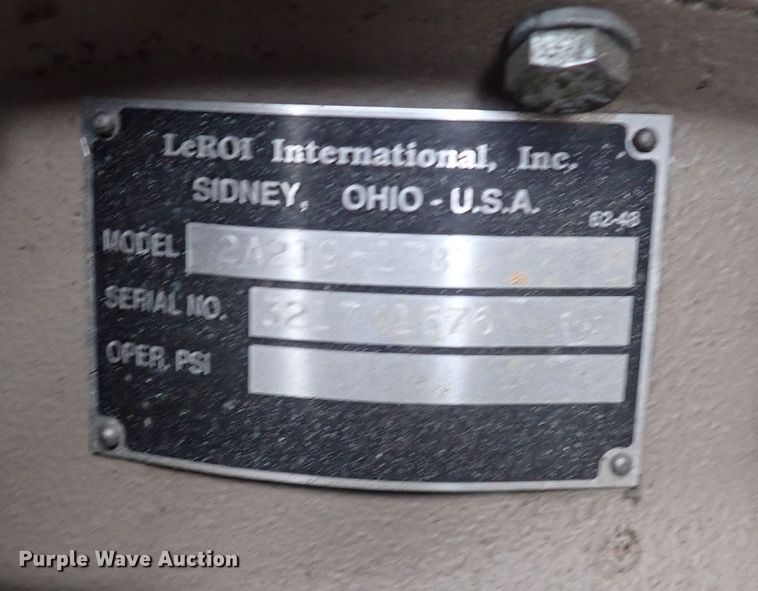 image for item DC4146 Leroi 185  air compressor