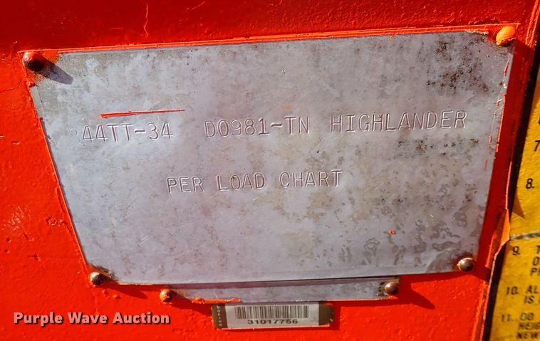 image for item DC4151 Lull 844TT-34 Highlander  telehandler