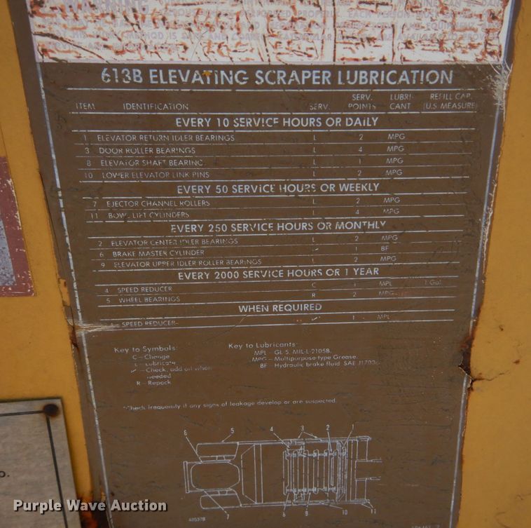 image for item DE7509 1982 Caterpillar 613B  elevating scraper