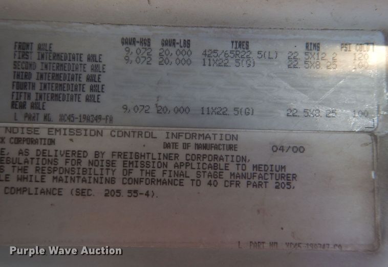 image for item DH8185 2001 Sterling LT8500  ready mix truck