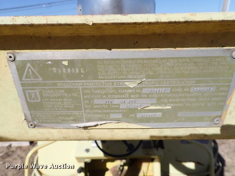 image for item DK3562 Dynapac CA25PD  single drum vibratory roller