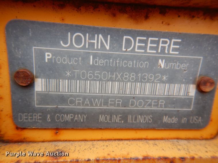 image for item DL5918 2000 John Deere 650H LGP  dozer