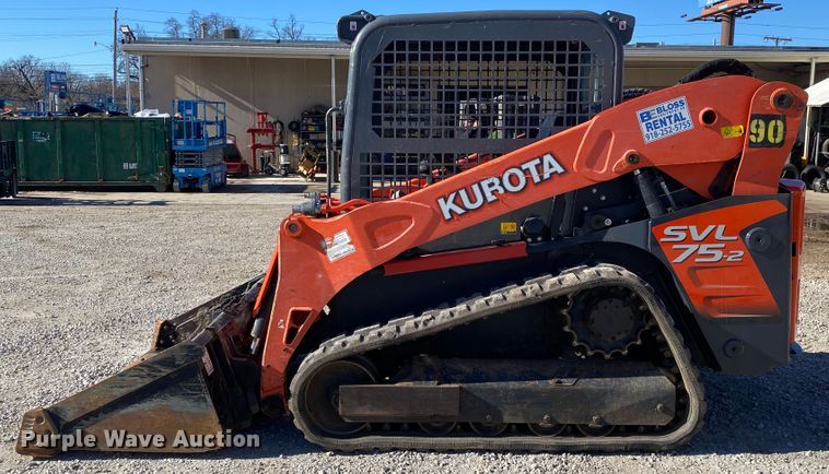 image for item DL6823 2017 Kubota SVL75-2  tracked skid steer loader