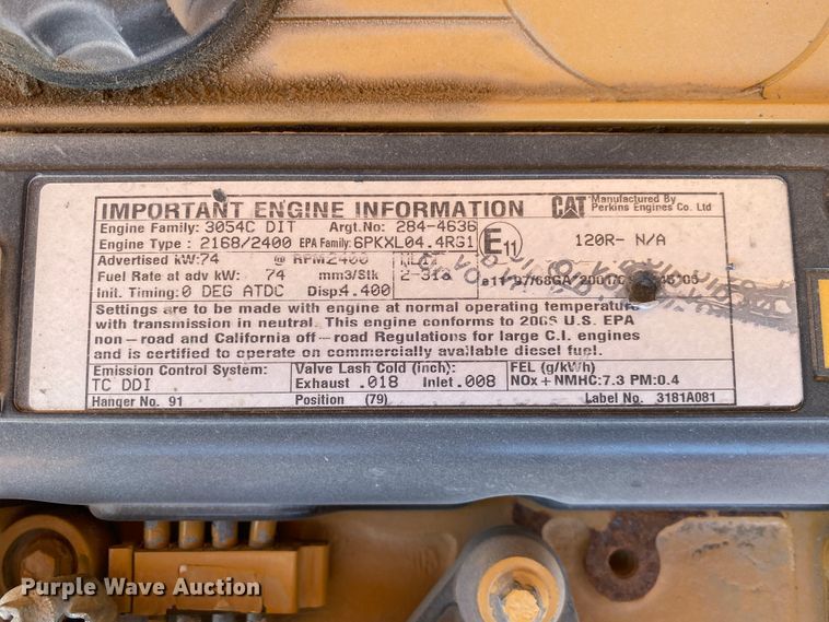 image for item DL6908 2007 Caterpillar TL943  telehandler