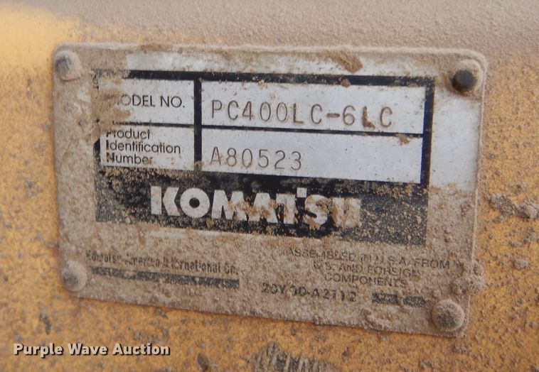 image for item DM4472 1998 Komatsu PC400LC-6  long reach excavator