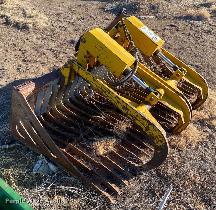 image for item DM8257 72" W skid steer grapple bucket