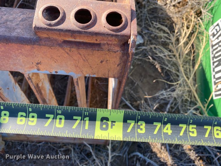 image for item DM8257 72" W skid steer grapple bucket