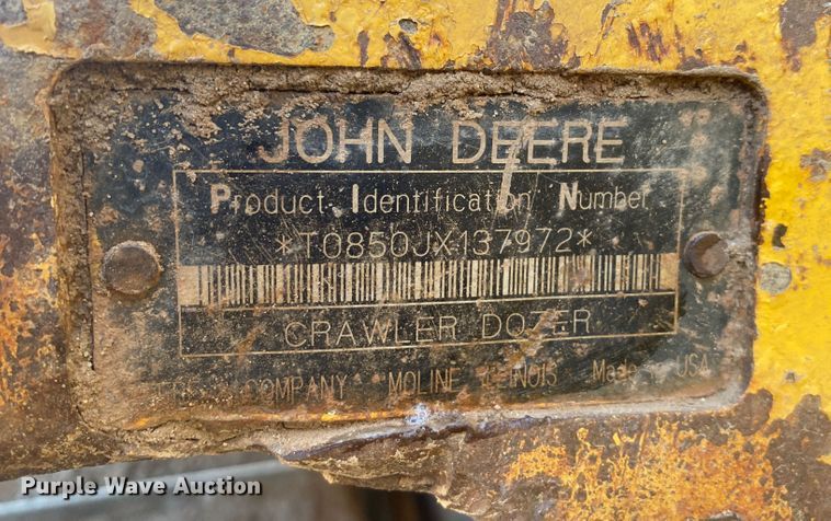 image for item DM8262 2007 John Deere 850J  dozer