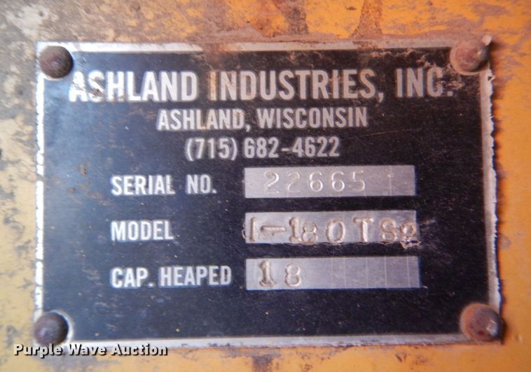 image for item DN1252 Ashland I-180 TS  scraper