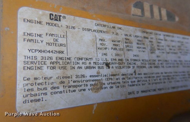 image for item DN2716 2001 Sterling LT8500  dump truck