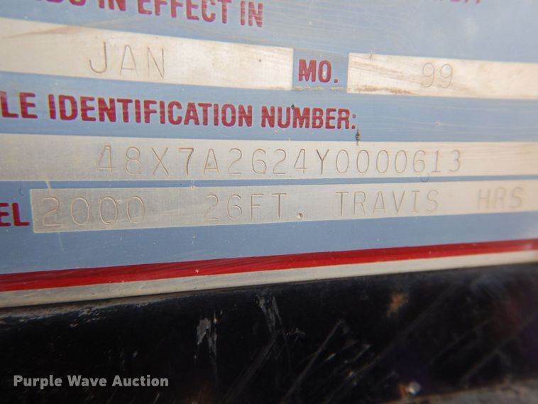 image for item DN2727 2000 Travis 2000  end dump trailer