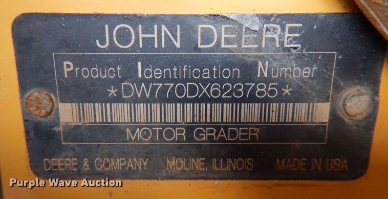 image for item DN2728 2009 John Deere 770D  motor grader
