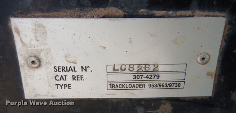 image for item DN2729 2007 Caterpillar 963D  track loader