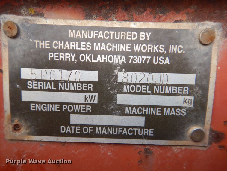 image for item DN2732 1997 Ditch Witch 8020  cable plow