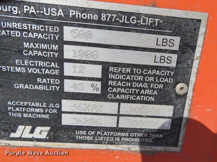 image for item DN7887 2008 JLG 800S  boom lift