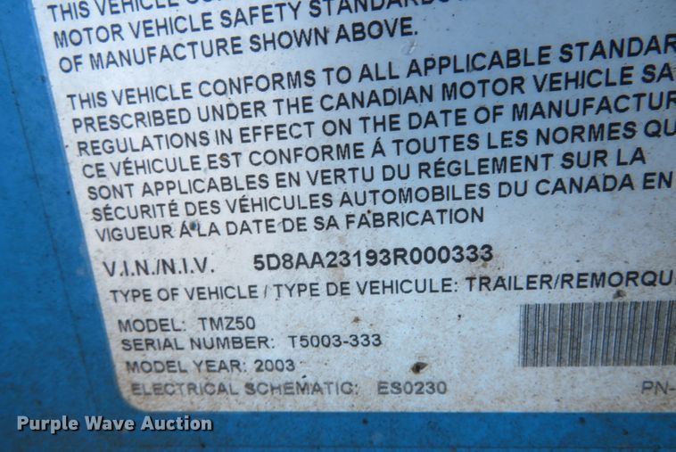 image for item DN7896 2003 Genie TMZ-50/30  boom lift