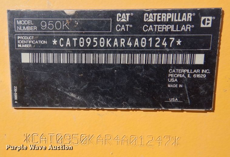 image for item DR1098 2013 Caterpillar 950K  wheel loader