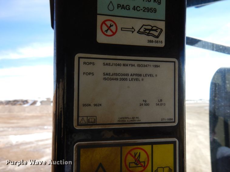 image for item DR1099 2013 Caterpillar 950K  wheel loader