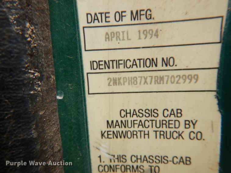 image for item IM9752 1994 Kenworth K300  dump flatbed truck