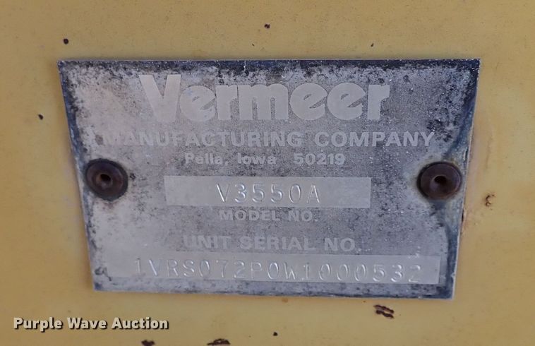 image for item IS9411 1998 Vermeer 3550A  trencher