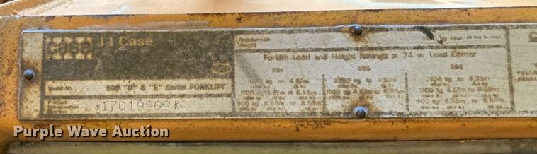image for item IU9821 Case 585E  forklift