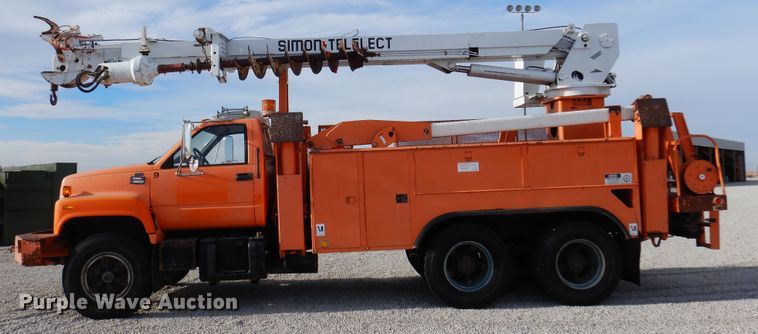 image for item JJ9700 1997 GMC C8500  digger derrick truck