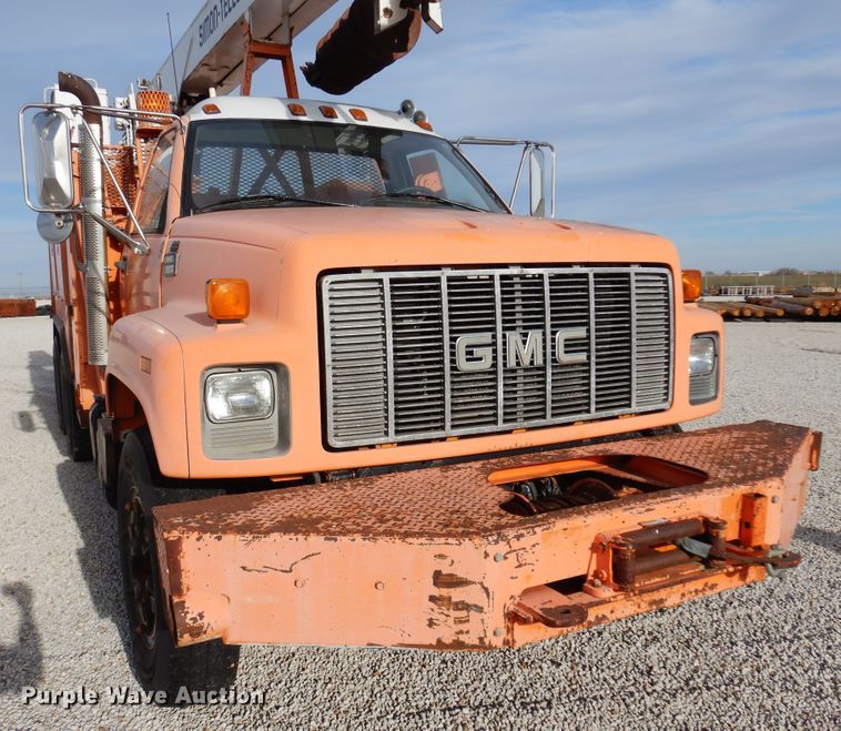 image for item JJ9700 1997 GMC C8500  digger derrick truck