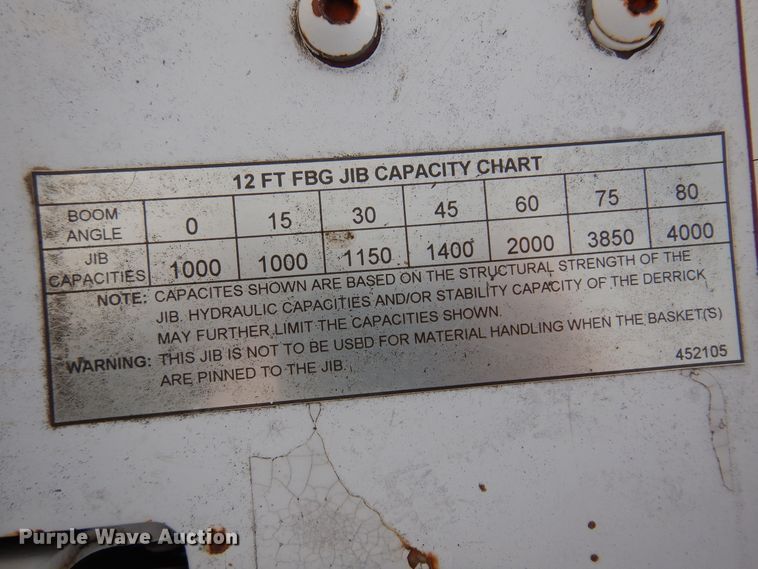 image for item JJ9700 1997 GMC C8500  digger derrick truck