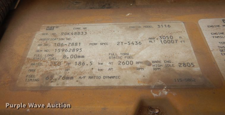 image for item JJ9700 1997 GMC C8500  digger derrick truck