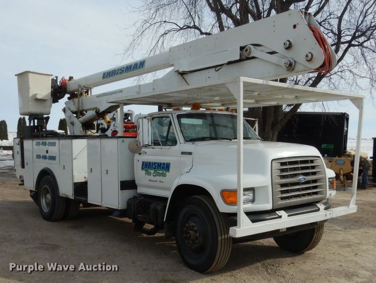 image for item JK9799 1995 Ford F800  forestry bucket truck