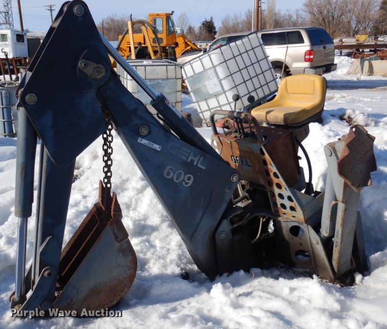 image for item KE9289 Gehl 609  skid steer backhoe