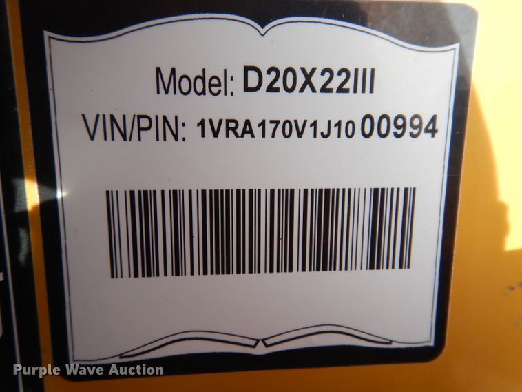 image for item KH9009 2018 Vermeer D20X22III Navigator S3  directional boring unit