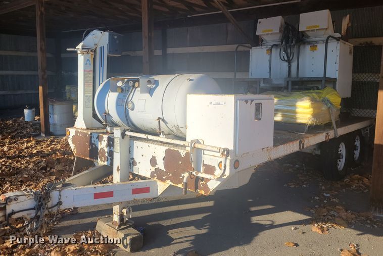 image for item KH9848 2000 Cy-Corp Ent. SP143 8x16  utility trailer with paint striping equipment