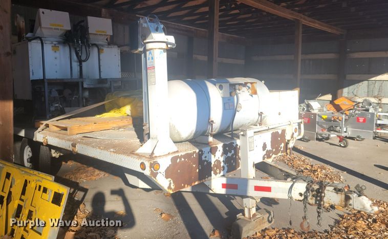 image for item KH9848 2000 Cy-Corp Ent. SP143 8x16  utility trailer with paint striping equipment