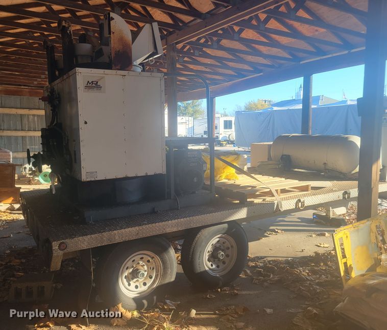 image for item KH9848 2000 Cy-Corp Ent. SP143 8x16  utility trailer with paint striping equipment