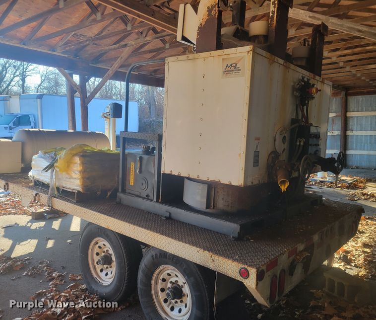 image for item KH9848 2000 Cy-Corp Ent. SP143 8x16  utility trailer with paint striping equipment