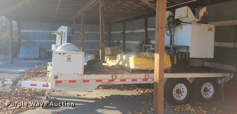 image for item KH9848 2000 Cy-Corp Ent. SP143 8x16  utility trailer with paint striping equipment