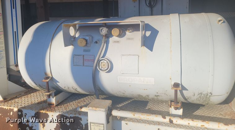 image for item KH9848 2000 Cy-Corp Ent. SP143 8x16  utility trailer with paint striping equipment