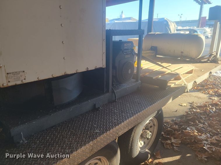 image for item KH9848 2000 Cy-Corp Ent. SP143 8x16  utility trailer with paint striping equipment