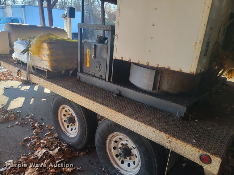 image for item KH9848 2000 Cy-Corp Ent. SP143 8x16  utility trailer with paint striping equipment