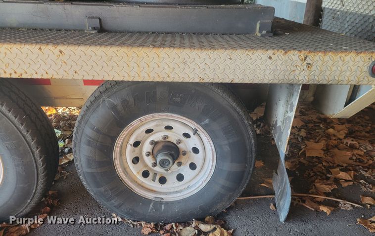 image for item KH9848 2000 Cy-Corp Ent. SP143 8x16  utility trailer with paint striping equipment