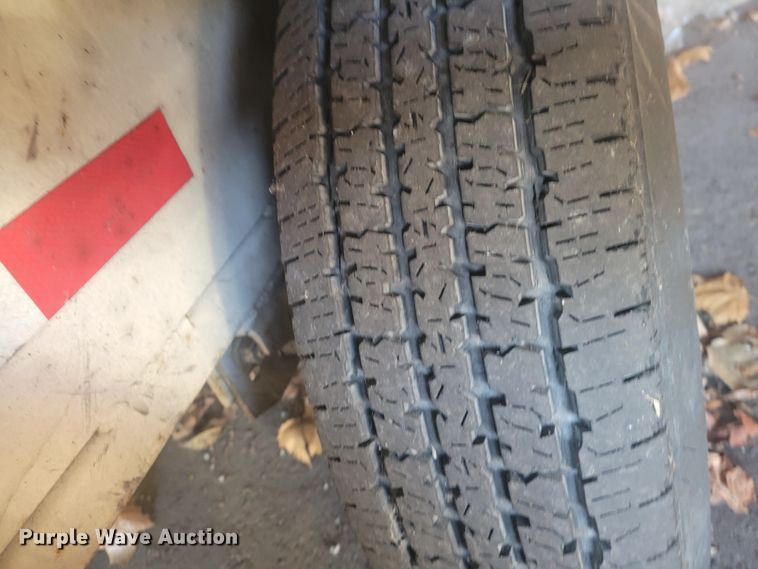 image for item KH9848 2000 Cy-Corp Ent. SP143 8x16  utility trailer with paint striping equipment