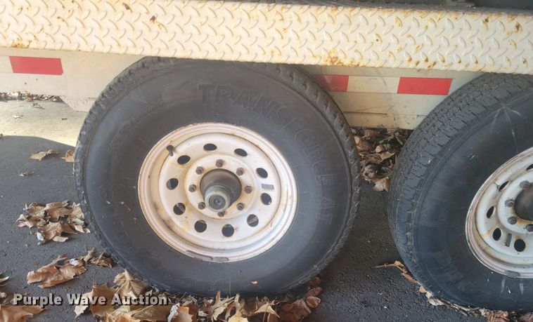 image for item KH9848 2000 Cy-Corp Ent. SP143 8x16  utility trailer with paint striping equipment