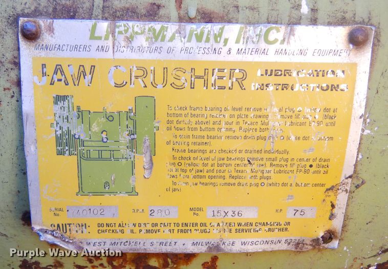 image for item KS9281 Lippmann  crushing plant